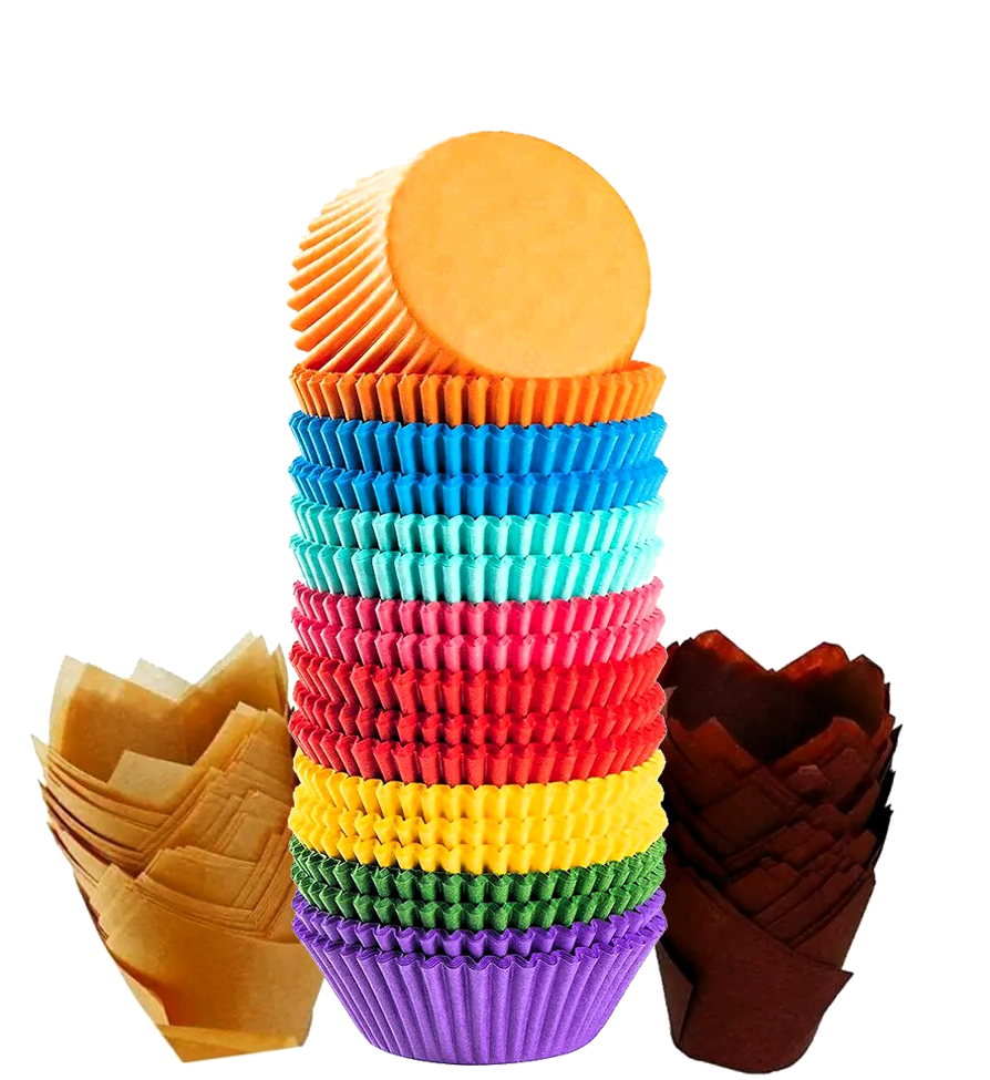 Cake Cup（packing with PVC cylinder）/ 40g Greaseproof paper / dia:50mm,unfold dia:110mm
